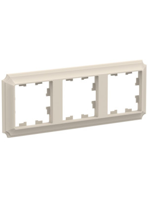 Рамка Systeme Electric AtlasDesign Antique ATN100203 бежевый сбоку