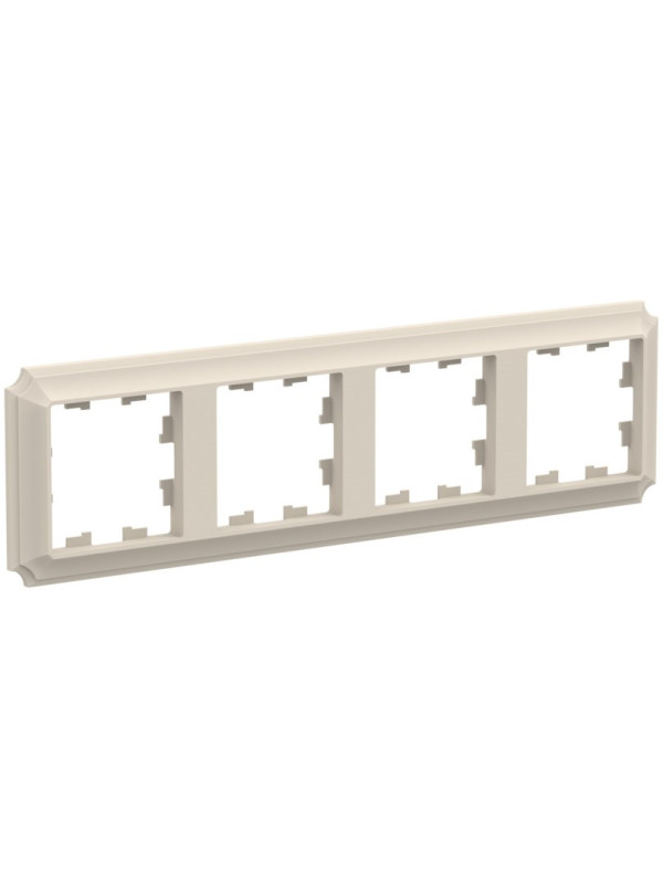 Рамка Systeme Electric AtlasDesign Antique ATN100204 бежевый сбоку