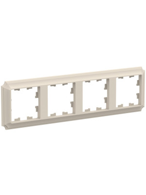 Рамка Systeme Electric AtlasDesign Antique ATN100204 бежевый сбоку