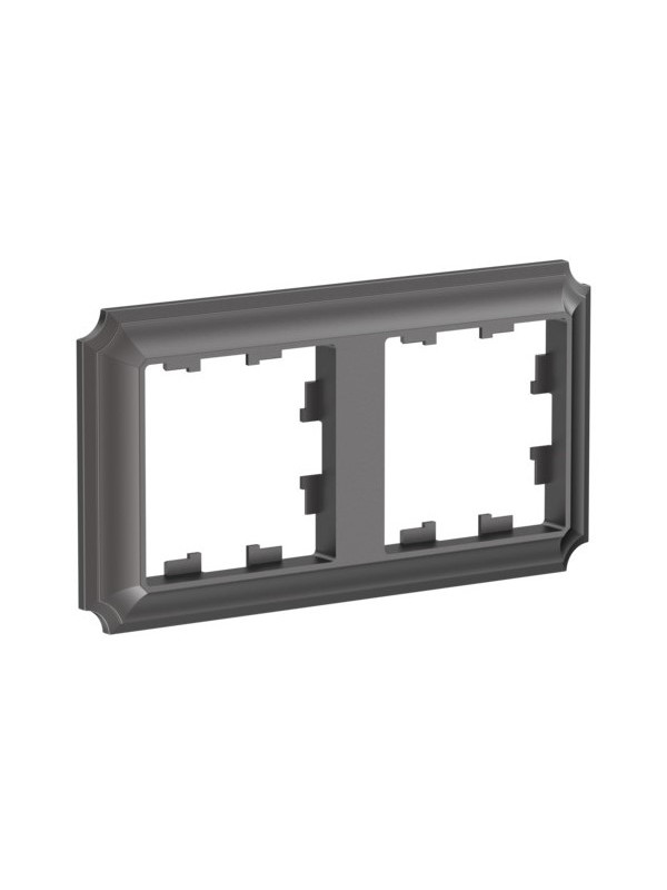 Рамка Systeme Electric AtlasDesign Antique ATN100602 мокко сбоку