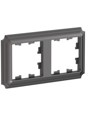 Рамка Systeme Electric AtlasDesign Antique ATN100602 мокко сбоку