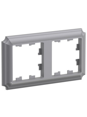 Рамка Systeme Electric AtlasDesign Antique ATN100902 сталь сбоку