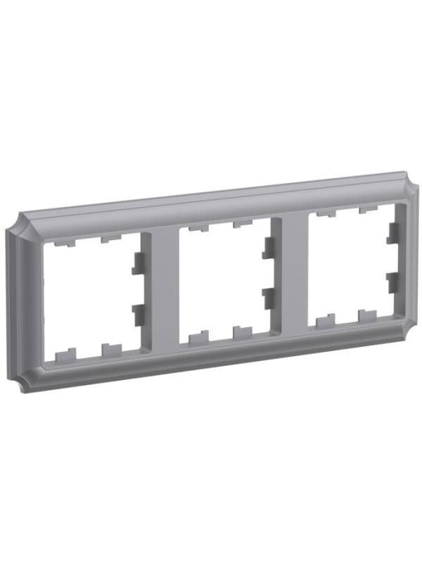 Рамка Systeme Electric AtlasDesign Antique ATN100903 сталь сбоку