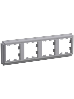 Рамка Systeme Electric AtlasDesign Antique ATN100904 сталь сбоку