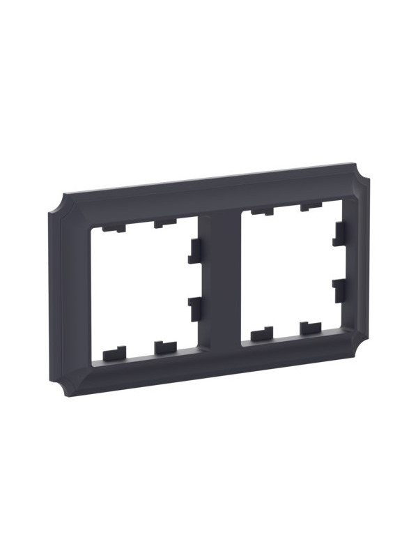 Рамка Systeme Electric AtlasDesign Antique ATN101002 карбон сбоку