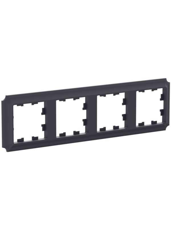 Рамка Systeme Electric AtlasDesign Antique ATN101004 карбон сбоку