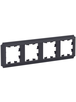 Рамка Systeme Electric AtlasDesign Antique ATN101004 карбон сбоку