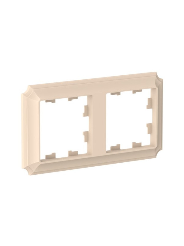 Рамка Systeme Electric AtlasDesign Antique ATN101202 песочный сбоку