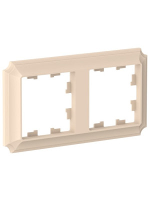 Рамка Systeme Electric AtlasDesign Antique ATN101202 песочный сбоку