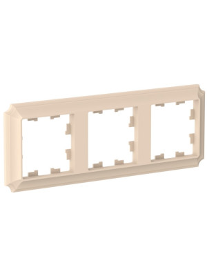 Рамка Systeme Electric AtlasDesign Antique ATN101203 песочный сбоку