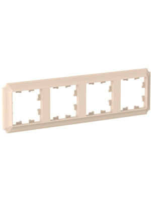 Рамка Systeme Electric AtlasDesign Antique ATN101204 песочный сбоку