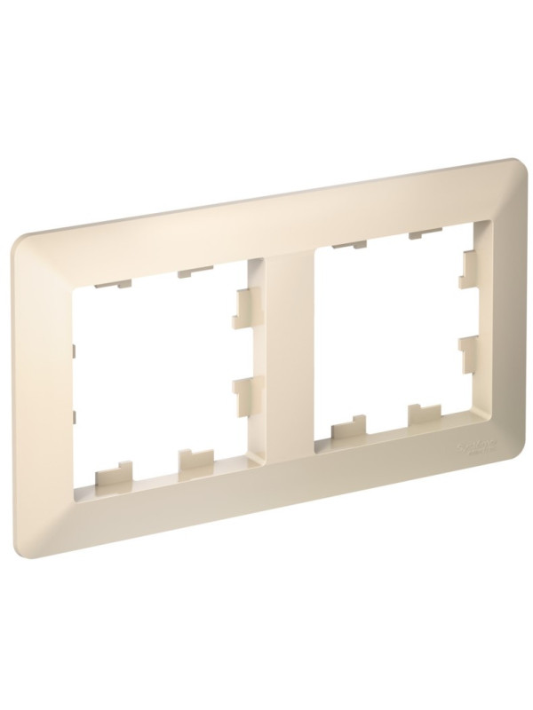 Рамка Systeme Electric AtlasDesign Air ATN220202 бежевый сбоку