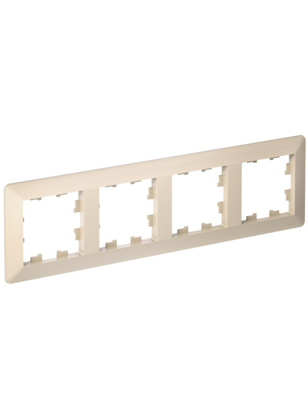 Рамка Systeme Electric AtlasDesign Air ATN220204 бежевый сбоку