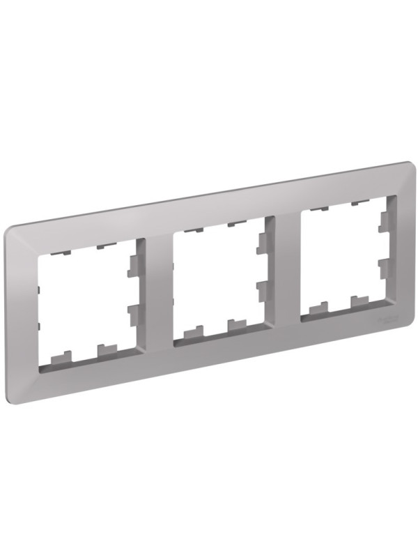 Рамка Systeme Electric AtlasDesign Air ATN220303 алюминий сбоку