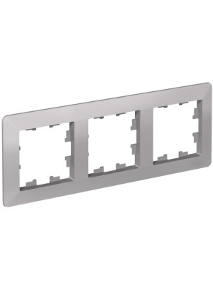 Рамка Systeme Electric AtlasDesign Air ATN220303 алюминий сбоку