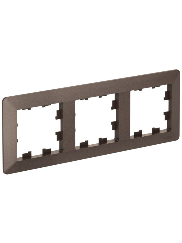 Рамка Systeme Electric AtlasDesign Air ATN220603 мокко сбоку