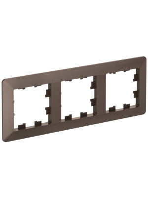 Рамка Systeme Electric AtlasDesign Air ATN220603 мокко сбоку