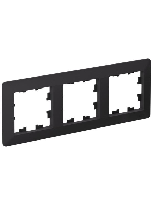 Рамка Systeme Electric AtlasDesign Air ATN221003 карбон сбоку