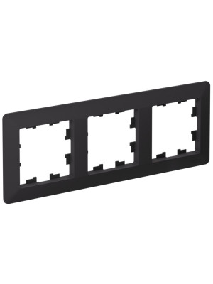 Рамка Systeme Electric AtlasDesign Air ATN221003 карбон сбоку