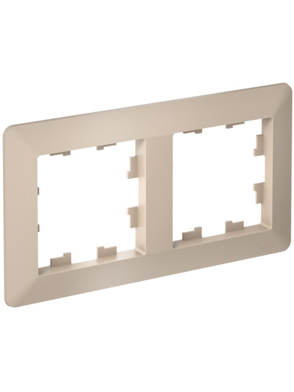 Рамка Systeme Electric AtlasDesign Air ATN221202 песочный сбоку