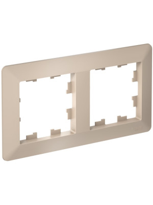 Рамка Systeme Electric AtlasDesign Air ATN221202 песочный сбоку