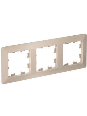 Рамка Systeme Electric AtlasDesign Air ATN221203 песочный сбоку