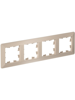 Рамка Systeme Electric AtlasDesign Air ATN221204 песочный сбоку