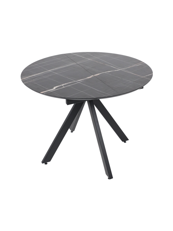 Кухонный стол Lepremo AV 1107 черный тунис/черный вид сбоку