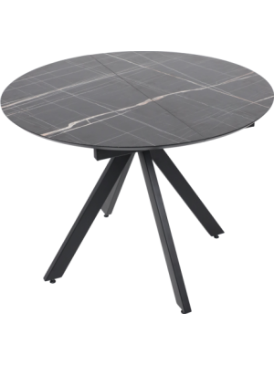 Кухонный стол Lepremo AV 1107 черный тунис/черный вид сбоку