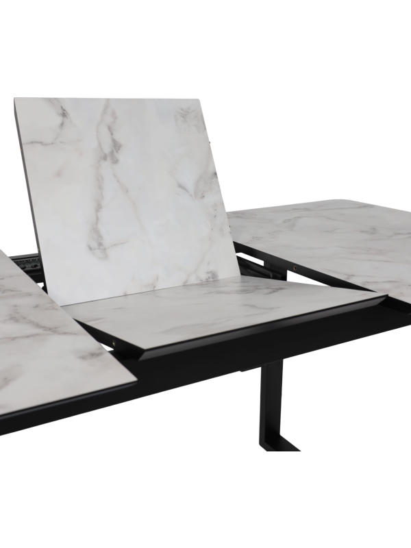 Кухонный стол Lepremo AV 1208 Виктори натуральный/черный раздвижной механизм 2.0