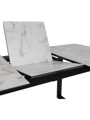 Кухонный стол Lepremo AV 1208 Виктори натуральный/черный раздвижной механизм 2.0