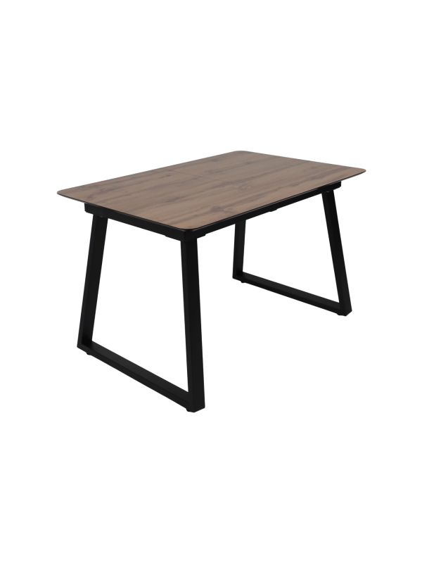 Кухонный стол Lepremo AV 1208 Дуб Вотан/черный вид сбоку