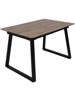 Кухонный стол Lepremo AV 1208 Дуб Вотан/черный вид сбоку