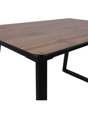 Кухонный стол Lepremo AV 1208 Дуб Вотан/черный столешница