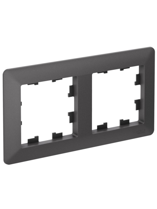 Рамка Systeme Electric AtlasDesign Air ATN221402 базальт сбоку