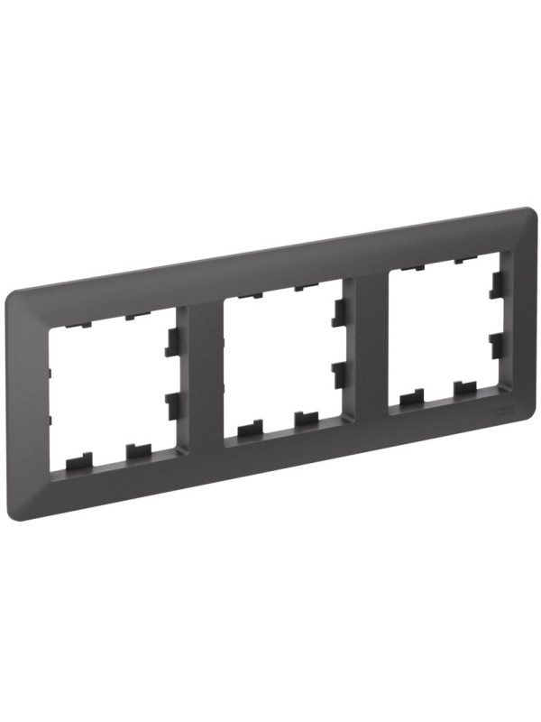 Рамка Systeme Electric AtlasDesign Air ATN221403 базальт сбоку