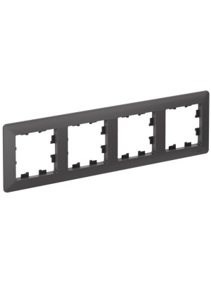 Рамка Systeme Electric AtlasDesign Air ATN221404 базальт сбоку