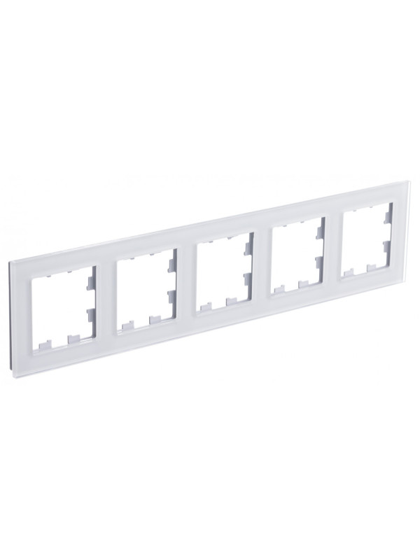 Рамка Systeme Electric AtlasDesign Nature ATN320105 белый сбоку