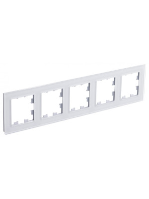 Рамка Systeme Electric AtlasDesign Nature ATN320105 белый сбоку