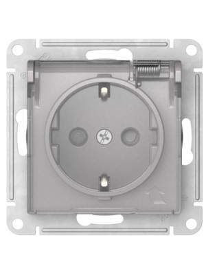 Розетка Systeme Electric AtlasDesign Aqua ATN440346S алюминий