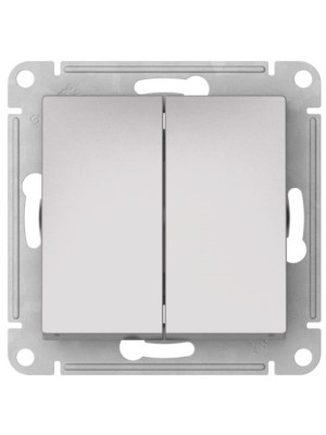 Выключатель Systeme Electric AtlasDesign Aqua ATN440351S алюминий