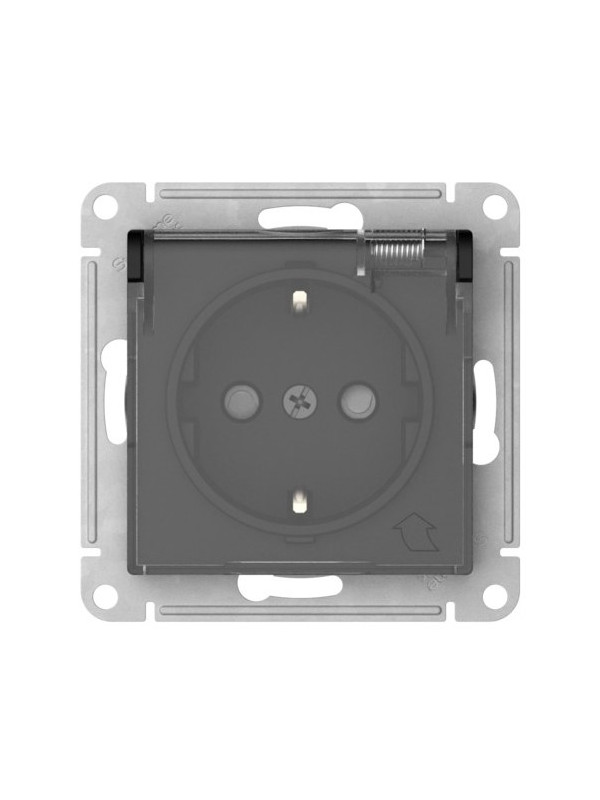 Розетка Systeme Electric AtlasDesign Aqua ATN441046S карбон