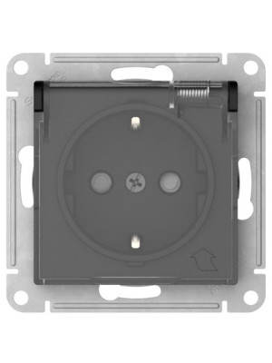 Розетка Systeme Electric AtlasDesign Aqua ATN441046S карбон