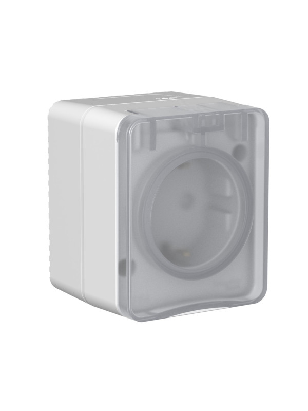 Розетка Systeme Electric AtlasDesign Profi IP54 ATN543045 серый