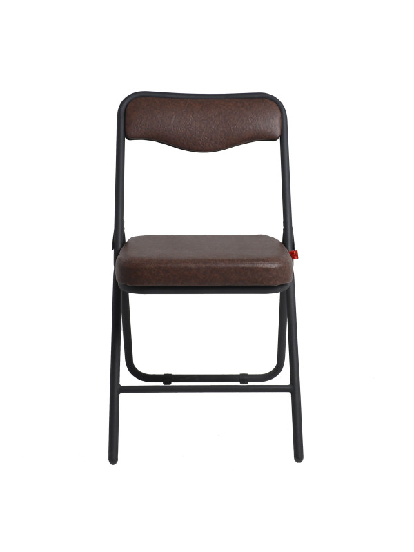Стул Фабрикант Гольф BL темно-коричневый/черный спереди