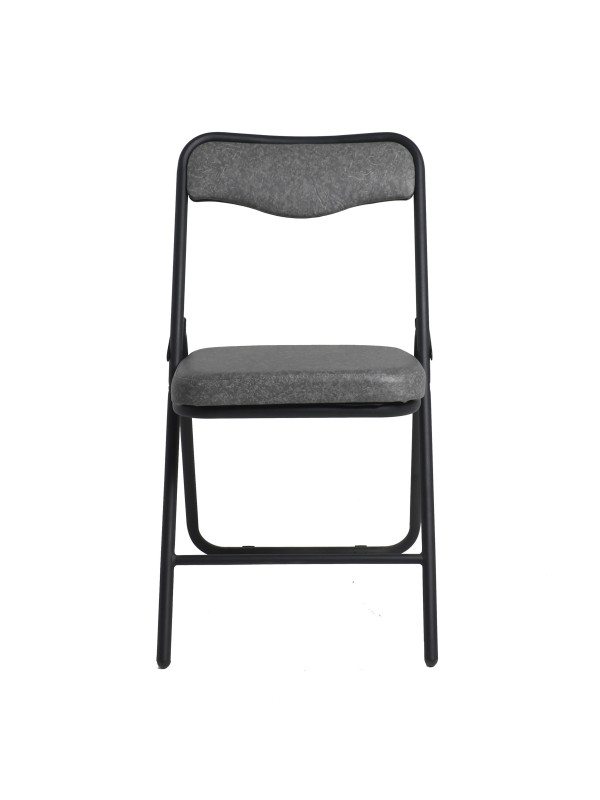 Стул Фабрикант Гольф BL темно-серый/черный спереди