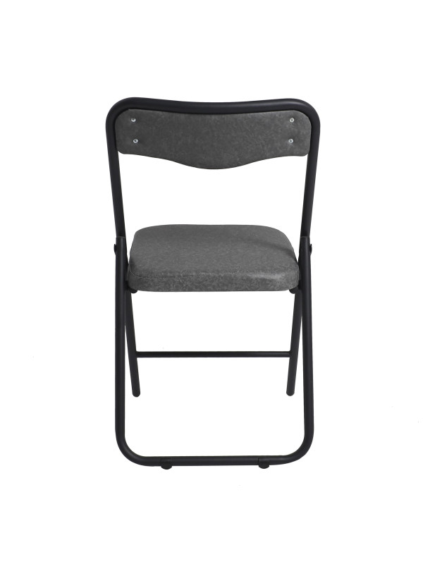 Стул Фабрикант Гольф BL темно-серый/черный сзади