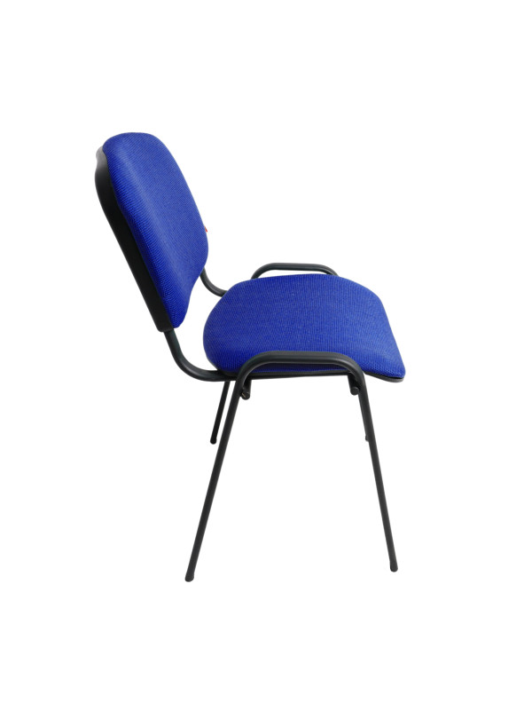 Стул офисный Фабрикант ИЗО BL синий/черный сбоку