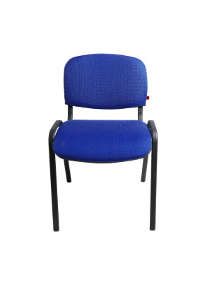 Стул офисный Фабрикант ИЗО BL синий/черный спереди