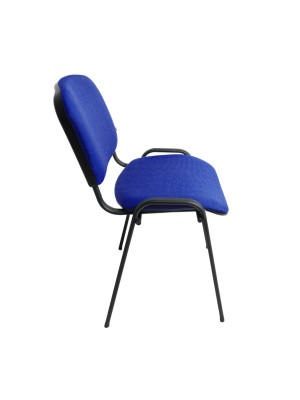 Стул офисный Фабрикант ИЗО BL синий/черный сбоку